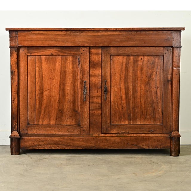 19th Century French 19th Century Empire Style Walnut Buffet For Sale - Image 5 of 12