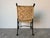 1990s Organic Modern Hand-Wrought Iron and Woven Raffia Armchair For Sale - Image 11 of 12