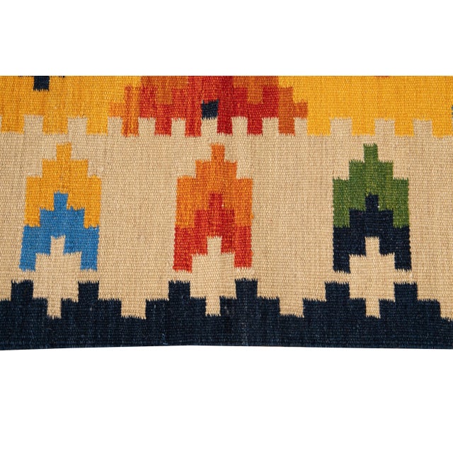 Textile 21st Century Modern Kilim Rug 5 '6'' X 8' 1''. For Sale - Image 7 of 11