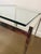 Metal Vintage Chrome Coffee Table Floating Glass Baughman Era For Sale - Image 7 of 8