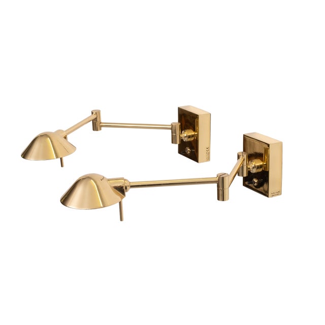 Swing Arm Halogen Wall Lamps from Vibia, 1980s, Set of 2 For Sale - Image 10 of 10