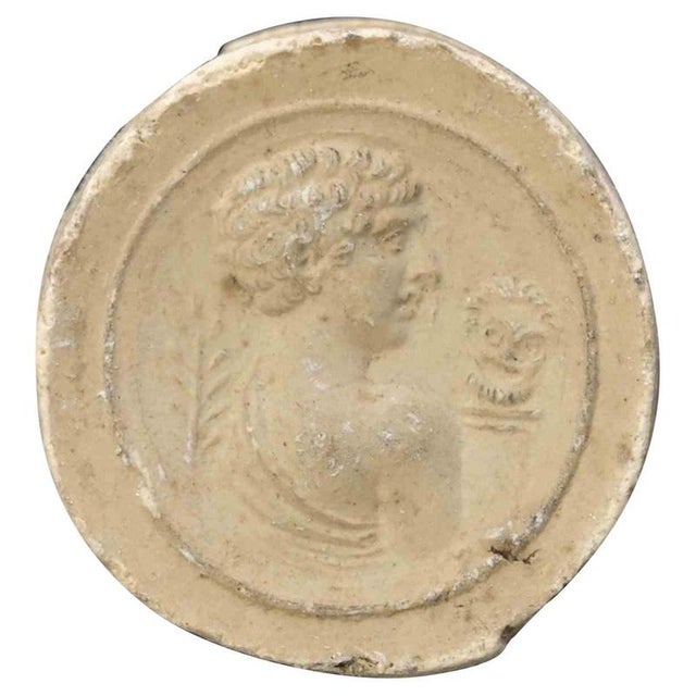 19th Century Neoclassical Cameo Intaglio in Biscuit, Italy For Sale - Image 5 of 5