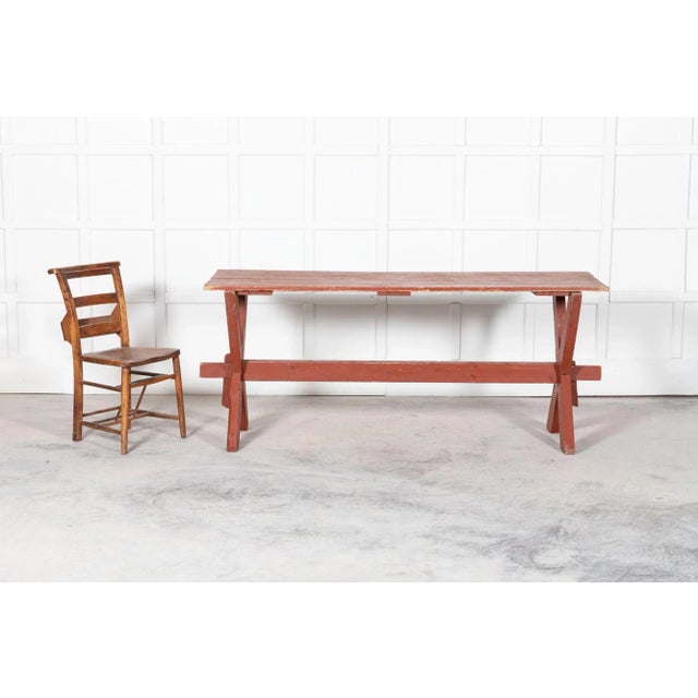 19th Century French Gypsy Trestle Table For Sale - Image 5 of 13