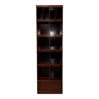Theodore Alexander Transitional Mahogany Finished the Agra Bookcase For Sale