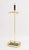 Modern Modern Brass and Black Marble Fireplace Tool Set For Sale - Image 3 of 14