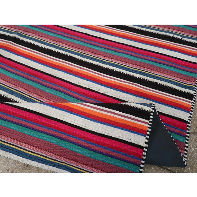 Textile Galerie Shabab Collection Mid-20th Century Turkish Flatweave Kilim Accent Rug For Sale - Image 7 of 8