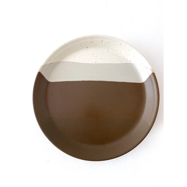 Mid-Century Modern Vintage Mikasa Ben Seibel Designed Stoneware Pottery Plates - Set of 4 For Sale - Image 3 of 13