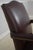 Ethan Allen Burgundy Leather Desk Chair For Sale - Image 10 of 18