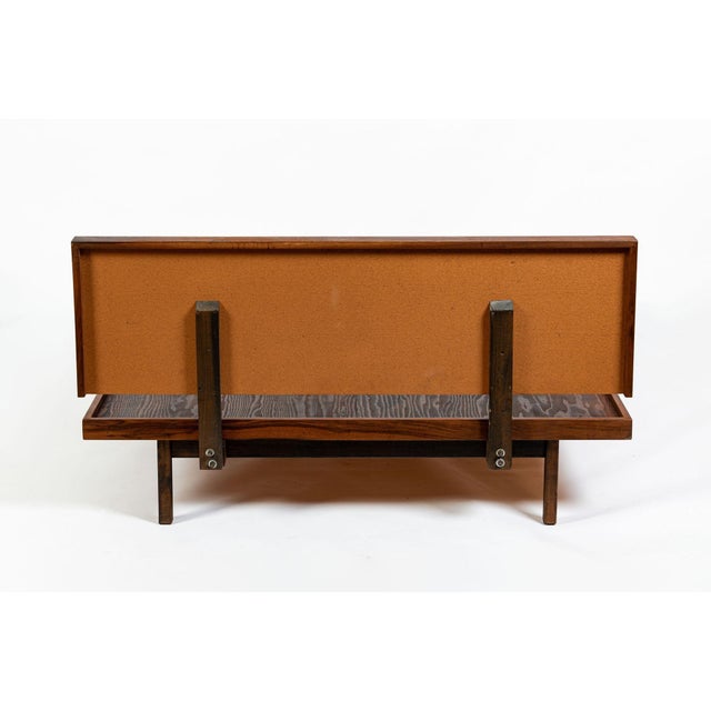 Vintage Mid-Century Walnut Wood Platform Bed by Richard Artschwager (Attr.) 1950s For Sale - Image 14 of 15