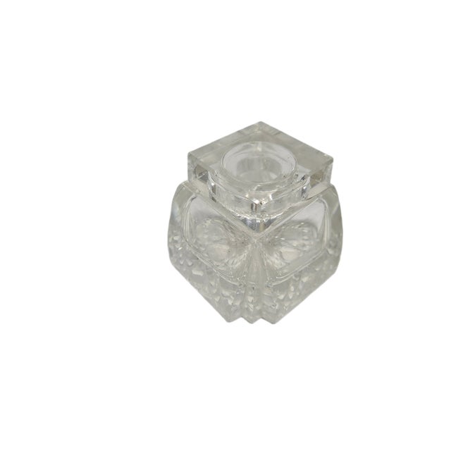 Vintage Art Deco Crystal Inkwell, Germany, 1930s For Sale - Image 9 of 9