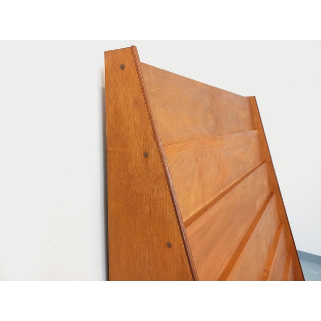 Vintage Wooden Bookcase, 1960s For Sale - Image 12 of 18