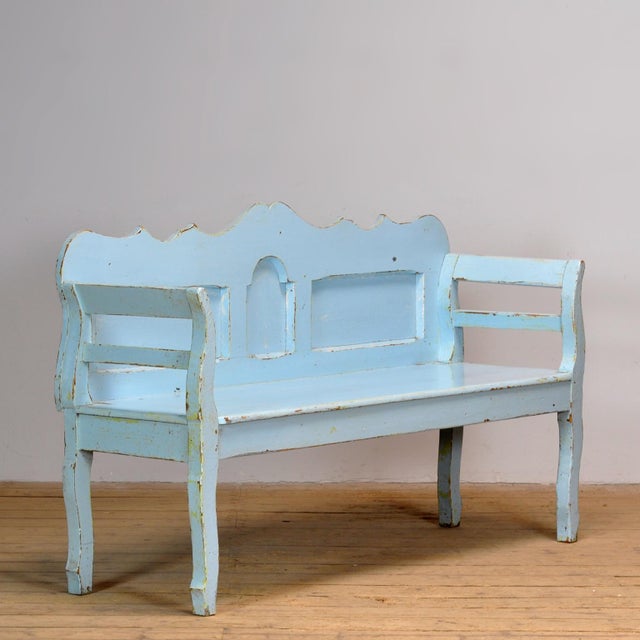Vintage Pine Bench, 1920s, in Good conditions. Designed 1920 to 1949