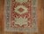 Rustic Cranberry Icy Blue Square Size Antique Persian Heriz Scatter Wool Handwoven Rug - 2'9" x 4'3" For Sale - Image 3 of 6