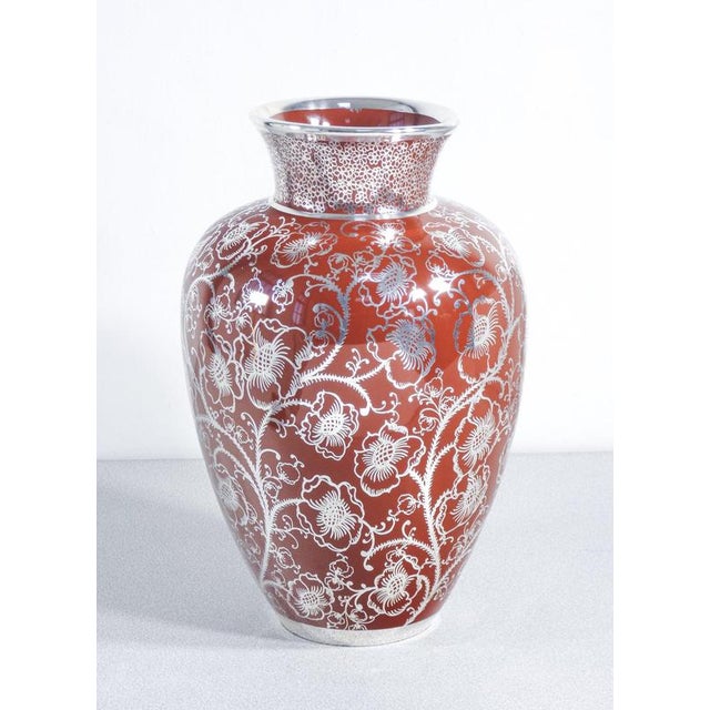 Ceramic and Silver Vase by Gio Ponti for Richard Ginori For Sale - Image 13 of 18