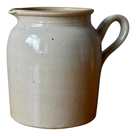 Large Antique Stoneware Farm Jug, 1890s For Sale