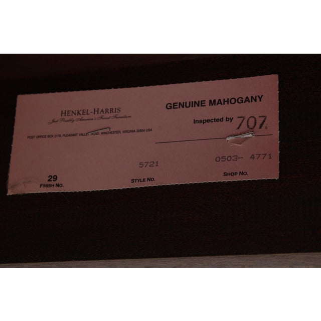 Henkel Harris Model 5721 Mahogany Sofa Table For Sale - Image 13 of 13