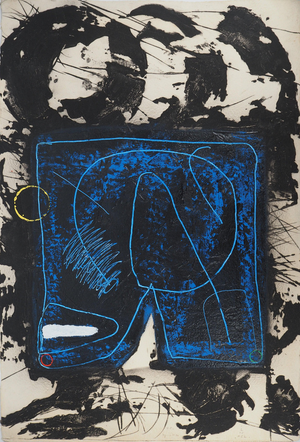 Lionel, Composition in Blue, Etching