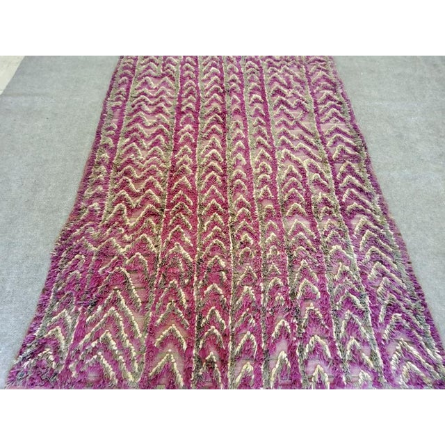 Textile Vintage Rug in Wool, 1970s For Sale - Image 7 of 8
