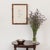 Small-scale vintage original Mourlot lithograph by famous artist Georges Braque. Lithograph depicts a floral motif...
