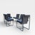 Gray Set of Six 1980s Chrome Cantilever Dining Chairs in Gray Velvet For Sale - Image 8 of 13