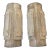 Pair of Modern Murano Large Scale Layered Smoke Glass Sconces For Sale
