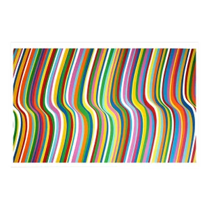 Contemporary Abstract Serigraphy on Somerset Paper 330 Gsm Print "Mareas" by Cristina Ghetti