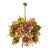 1990s Mid Century Modern Glass and Brass Sputnik Chandelier, Italy For Sale