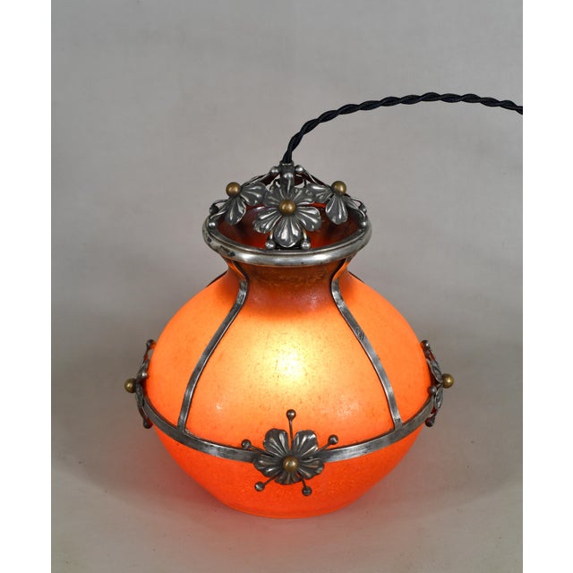 Art Deco French Art Deco Night Lamp by E. Val Et Cie. - 1920s France For Sale - Image 3 of 13