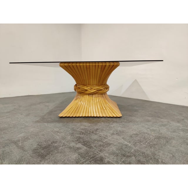 1980s Bamboo Coffee Table from McGuire, 1980s For Sale - Image 5 of 10