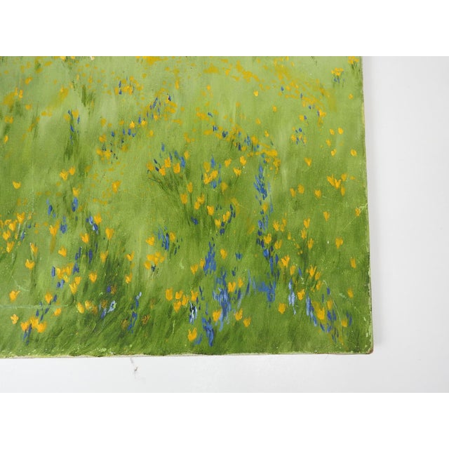 1974 Mountain Wildflower Valley Landscape Painting For Sale - Image 4 of 10