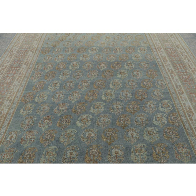 Hand-knotted in wool circa 1890-1900, this 8x10 antique Persian Qashqai rug reflects the tribal sophistication of South...