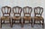 Brown Late 19th Century Set of One Bench and Four Victorian Chairs, Wood and Rattan For Sale - Image 8 of 18