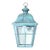 Vintage-Style Hand-Painted Verdigris Metal Hanging Pendant Lantern - 19”x10x10 For Sale