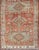 Early 20th Century Sub-Geometric Medallion Design Persian Heriz Antique Runner in Red and Gray-Blue For Sale - Image 5 of 12