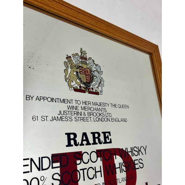 Brown Vintage J & B Scotch Whisky Advertising Mirror, 1970s For Sale - Image 8 of 16