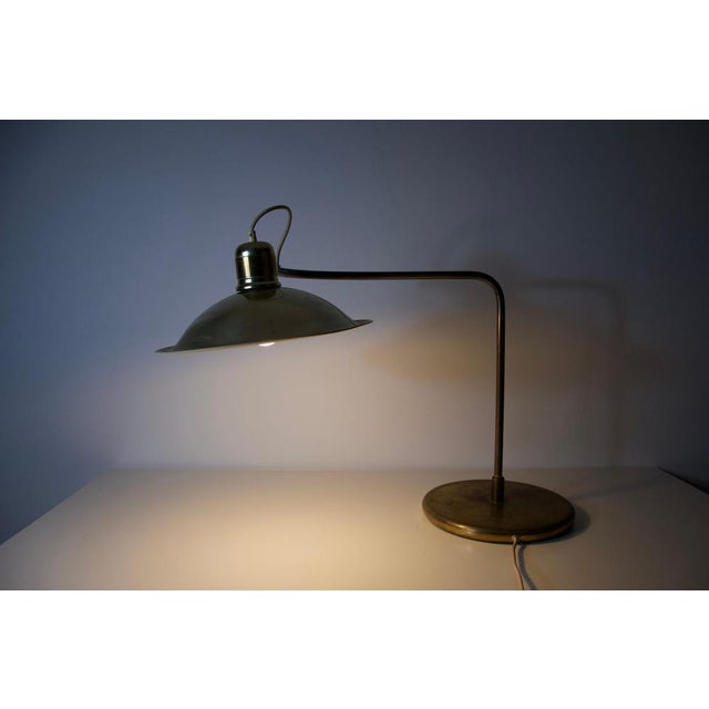 Mid-Century Brass Table Lamp, Germany, 1960s For Sale - Image 12 of 13