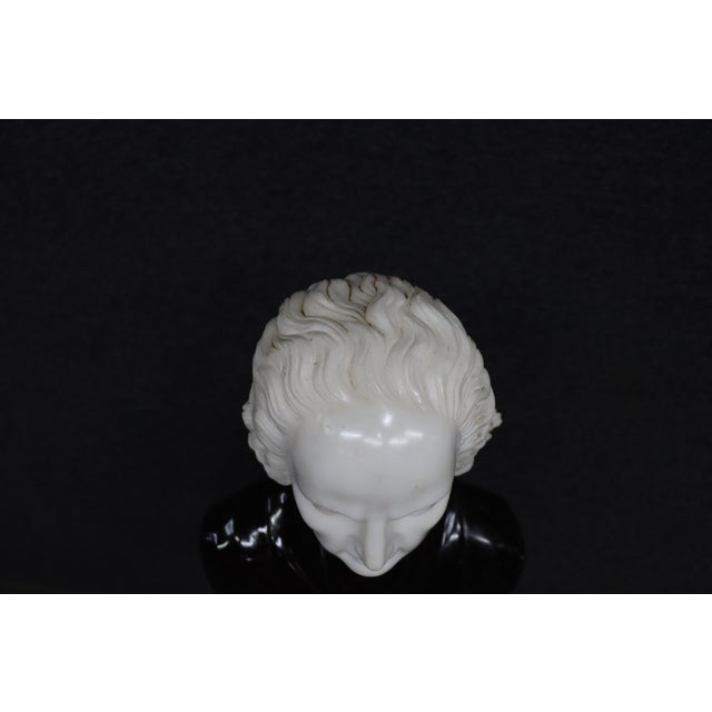 French Wolfgang Mozart Tricolor Marble Bust For Sale - Image 3 of 16