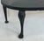 Late 19th Century Antique Cast Iron Fireplace Fender Warmer Curved Hearth Bench With Cabriole Legs For Sale - Image 5 of 11