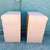 Wood Postmodern Pink Gloss Laminate Waterfall Nightstands With Queen Headboard Set - 3 Pieces For Sale - Image 7 of 12
