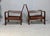 Tan Set of Large Armchairs in Wood and Cane, 1960 For Sale - Image 8 of 18