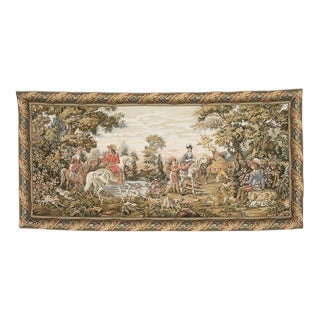 Horsemanship Loom Woven Tapestry - 170 X 312 Cm (5'7" X 10'3") - Requires Concealed Wooden Batten For Sale