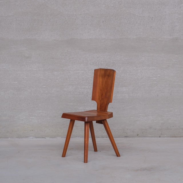 Mid-Century Modern Mid-Century French Elm S28 Dining Chairs from Pierre Chapo, 1970s, Set of 8 For Sale - Image 3 of 16