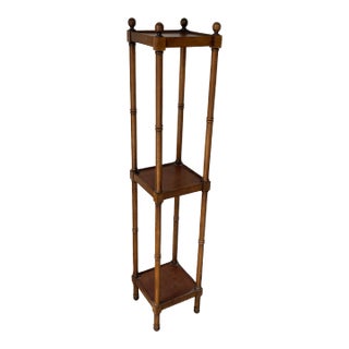 1940s American Brandt Regency Style 3 Tier Mahogany Etagere For Sale