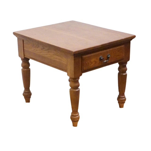 KELLER FURNITURE Solid Oak Country French 24" Accent End Table 23" High 24" Wide 28" Deep We specialize in high end used...