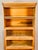 Antique oak wood barrister’s five-stack book case by Lundstrom. Glass fronts and brass hardware.