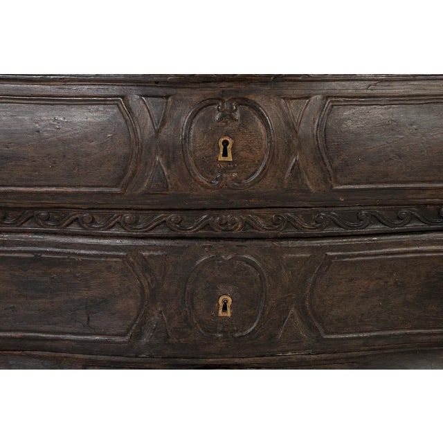 Black 18th Century French Ebonised Bombe Commode For Sale - Image 8 of 12
