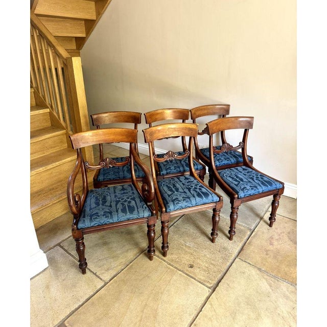 Wood Antique Regency Mahogany Dining Chairs, 1820, Set of 6 For Sale - Image 7 of 7