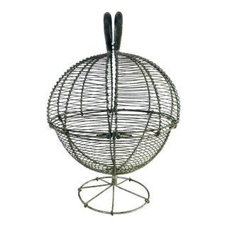 French Wire Egg Basket For Sale