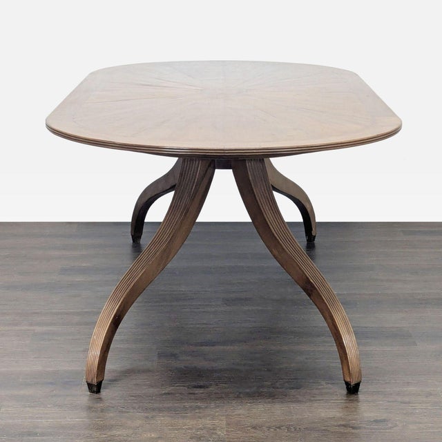Rose Tarlow Rose Tarlow Oval Regency Dining Table For Sale - Image 4 of 8