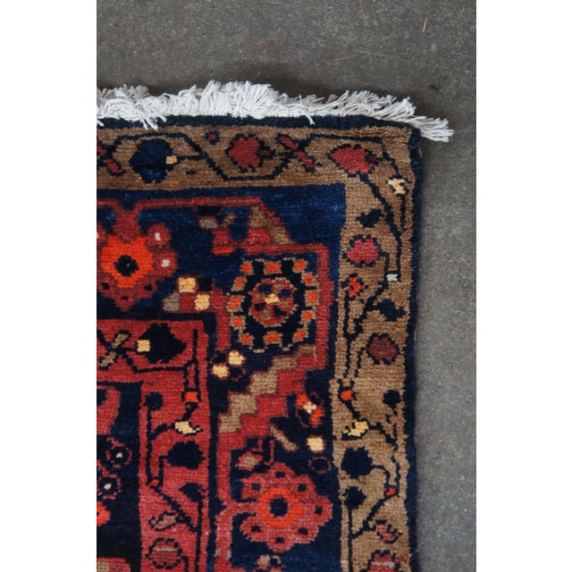 Textile Semi Antique Oriental Wool Floral Vine Area Rug Carpet 6.5' X 9.5' For Sale - Image 7 of 12